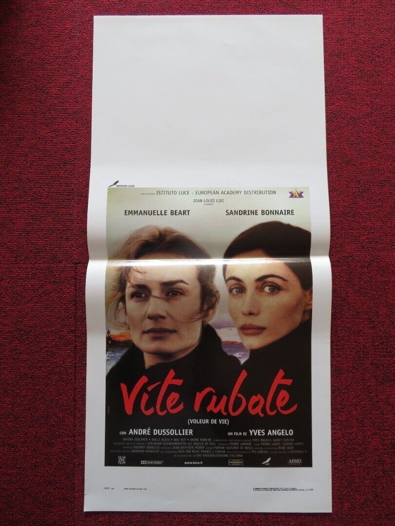 VITE RUBATE / stolen life ITALIAN LOCANDINA (27.5"x13") POSTER E BEART 1998 Movie posters