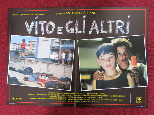 VITO E GLIALTRI / VITO AND THE OTHERS - C ITALIAN FOTOBUSTA POSTER N. TRIOLA 1991 Rendezvous Cinema Movie posters