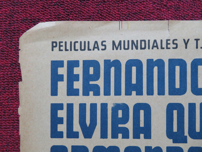 VIVA BENITO CANALES FOLDED MEXICAN POSTER FERNANDO CASANOVA E. QUINTANA 1966 Rendezvous Cinema Movie posters