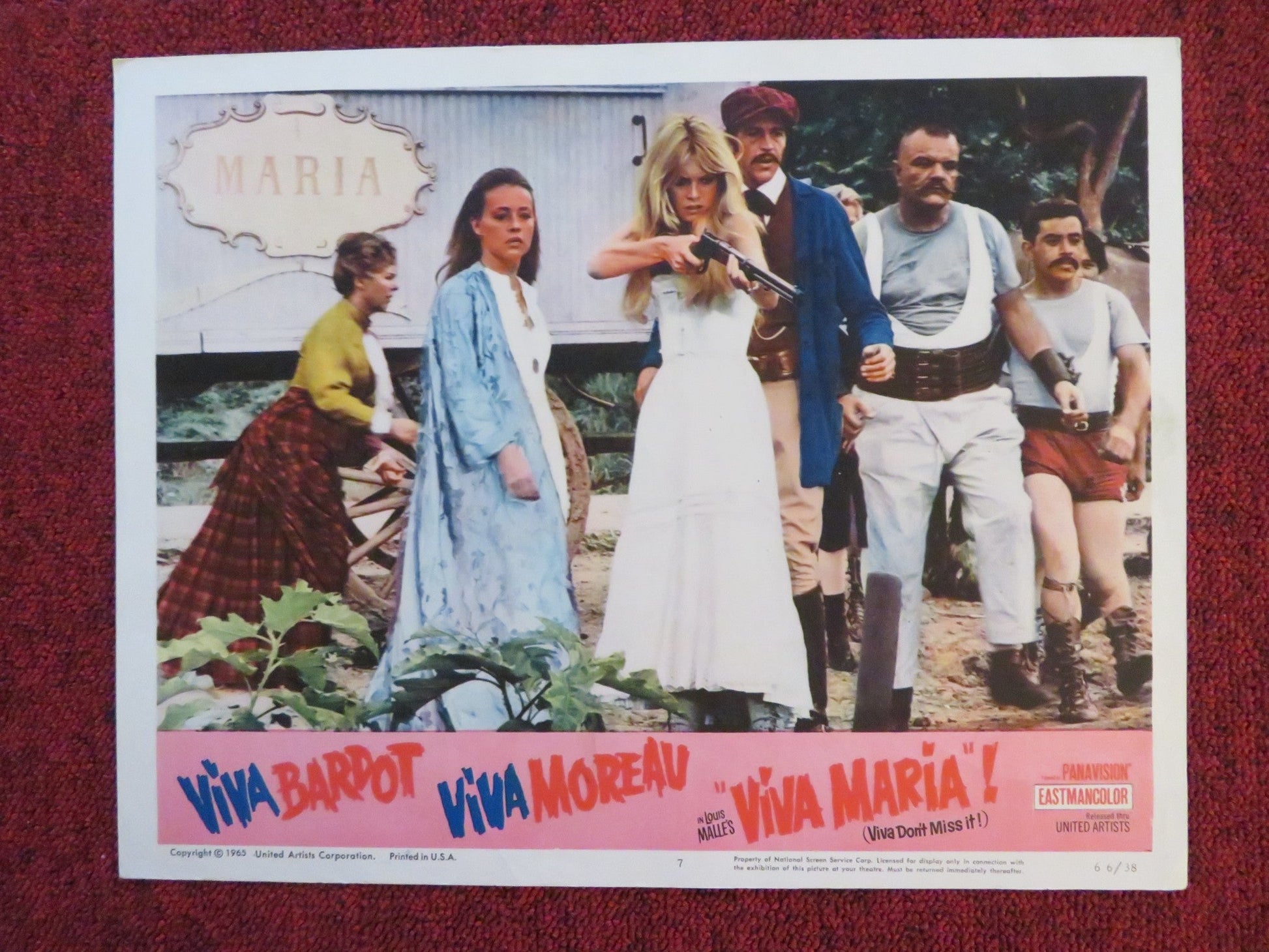 VIVA MARIA! US LOBBY CARD FULL SET BRIGITTE BARDOT JEANNE MOREAU 1965 Rendezvous Cinema Movie posters