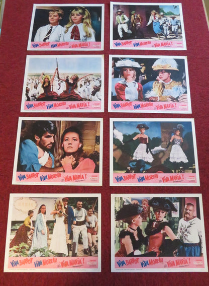 VIVA MARIA! US LOBBY CARD FULL SET BRIGITTE BARDOT JEANNE MOREAU 1965 Rendezvous Cinema Movie posters