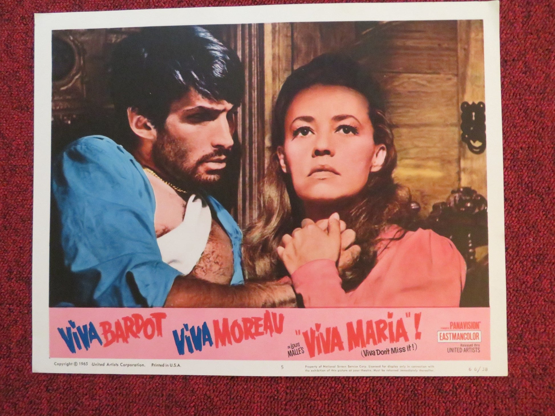 VIVA MARIA! US LOBBY CARD FULL SET BRIGITTE BARDOT JEANNE MOREAU 1965 Rendezvous Cinema Movie posters