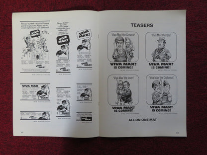 VIVA MAX - PRESSBOOK UNCUT COMMOMWEALTH UNITED PETER USTINOV PAMELA TIFFIN 1969 Rendezvous Cinema Movie posters