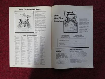 VIVA MAX - PRESSBOOK UNCUT COMMOMWEALTH UNITED PETER USTINOV PAMELA TIFFIN 1969 Rendezvous Cinema Movie posters