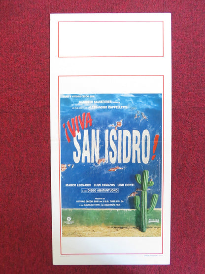 VIVA SAN ISIDRO ITALIAN LOCANDINA POSTER DIEGO ABATANTUONO MARCO LEONARDI 1995 Rendezvous Cinema Movie posters