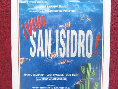 VIVA SAN ISIDRO ITALIAN LOCANDINA POSTER DIEGO ABATANTUONO MARCO LEONARDI 1995 Rendezvous Cinema Movie posters