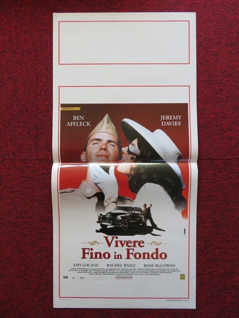 VIVERE FINO IN FONDO ITALIAN LOCANDINA (27.5"x13") POSTER BEN AFFLECK 2000 - Rendezvous Cinema