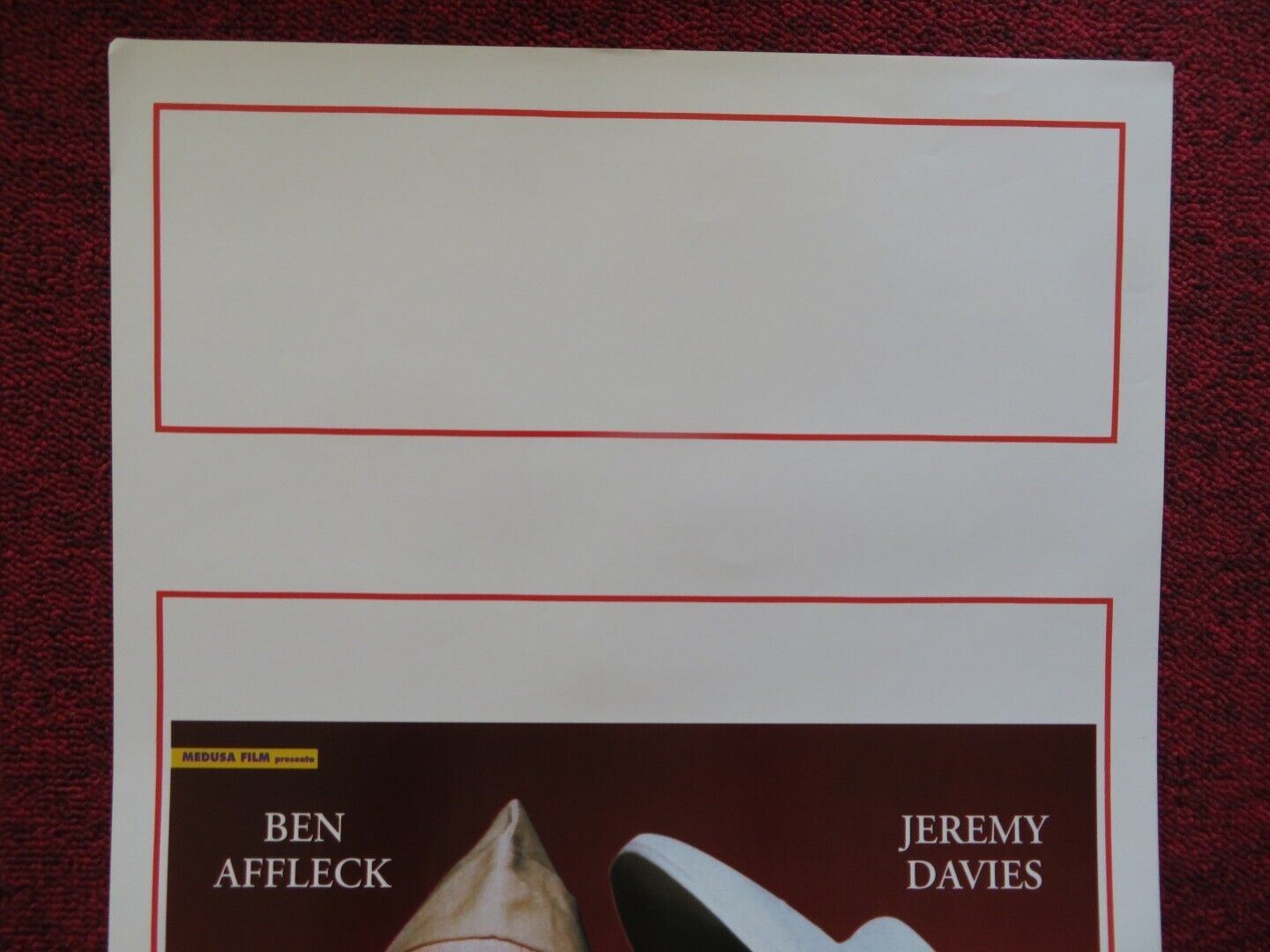 VIVERE FINO IN FONDO ITALIAN LOCANDINA (27.5"x13") POSTER BEN AFFLECK 2000 - Rendezvous Cinema