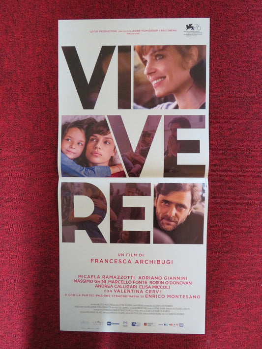 VIVERE ITALIAN LOCANDINA POSTER MICAELA RAMAZZOTTI ADRIANO GIANNINI 2019 Rendezvous Cinema Movie posters