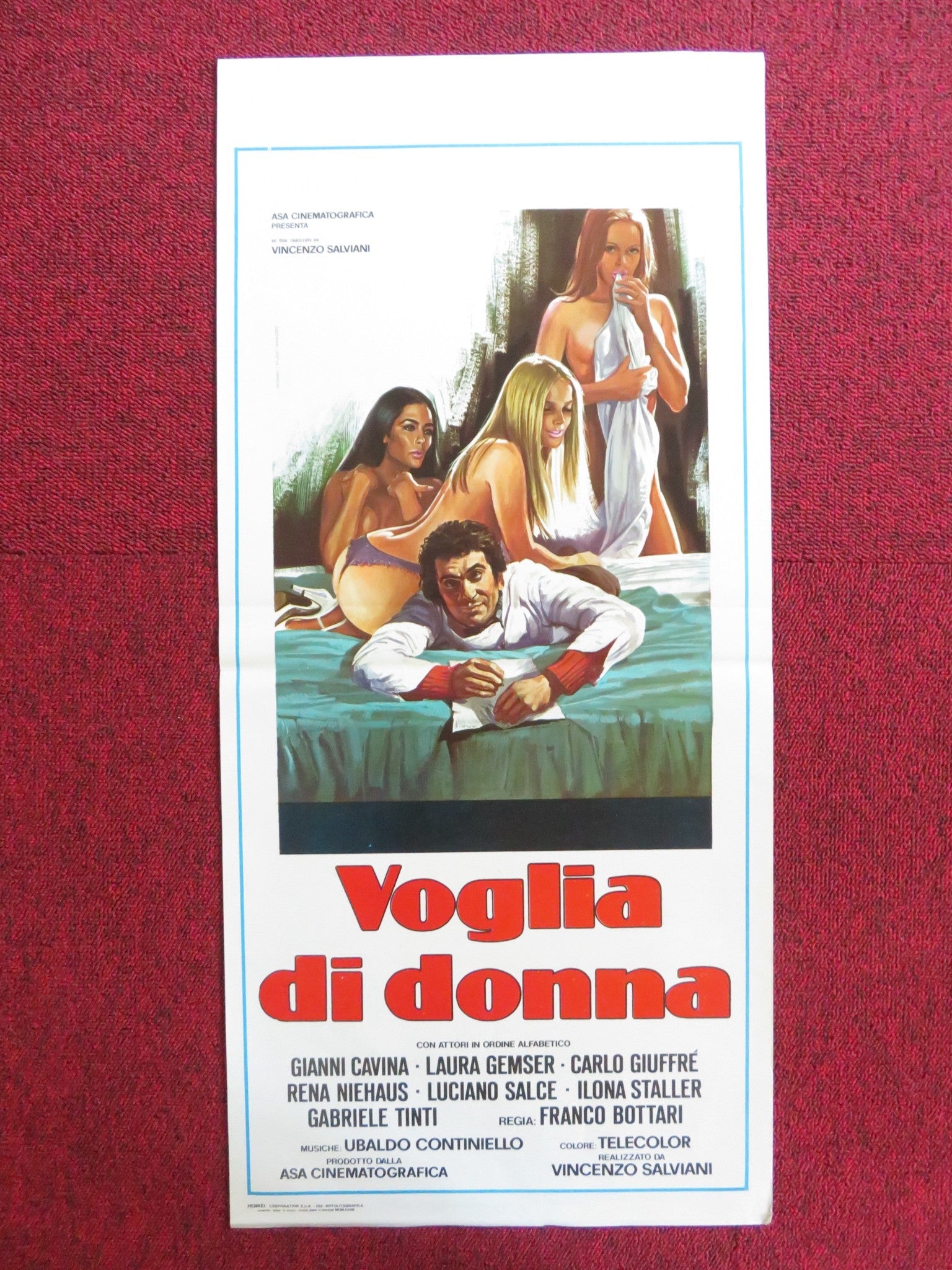 VOGLIA DI DONNA ITALIAN LOCANDINA POSTER GIANNI CAVINA LAURA GEMSER 1978 Rendezvous Cinema Movie posters