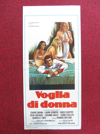 VOGLIA DI DONNA ITALIAN LOCANDINA POSTER GIANNI CAVINA LAURA GEMSER 1978 Rendezvous Cinema Movie posters