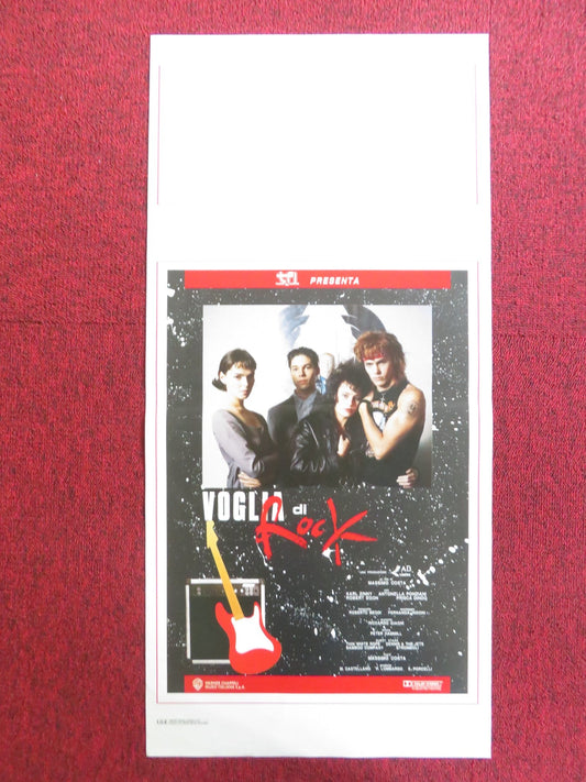 VOGLIA DI ROCK ITALIAN LOCANDINA POSTER KARL ZINNY ANTONELLA PONZIANI 1989 Rendezvous Cinema Movie posters