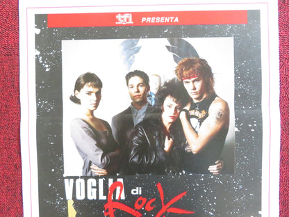 VOGLIA DI ROCK ITALIAN LOCANDINA POSTER KARL ZINNY ANTONELLA PONZIANI 1989 Rendezvous Cinema Movie posters