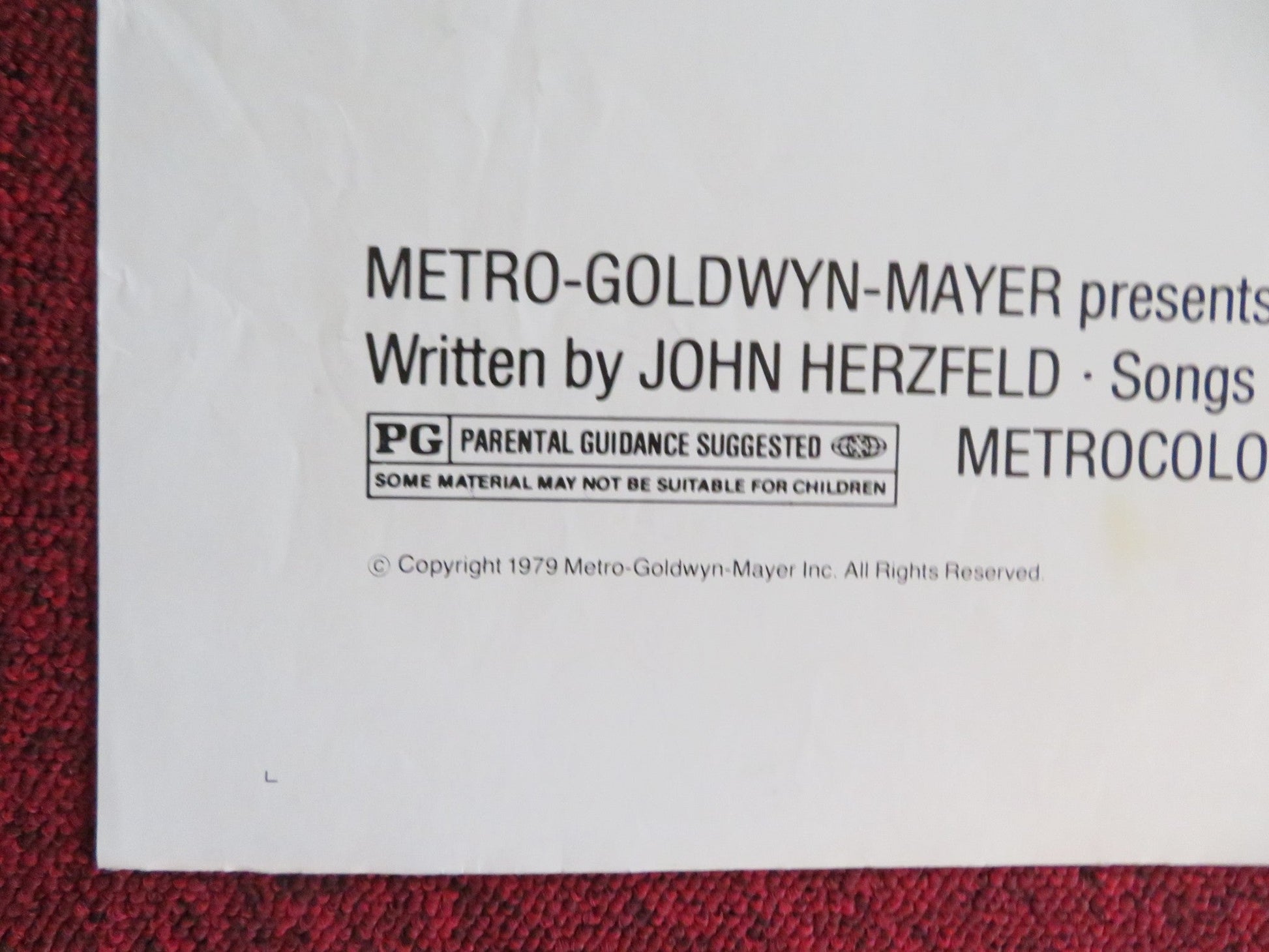 VOICES FOLDED US ONE SHEET POSTER MICHAEL ONTKEAN AMY IRVING 1979 Rendezvous Cinema Movie posters