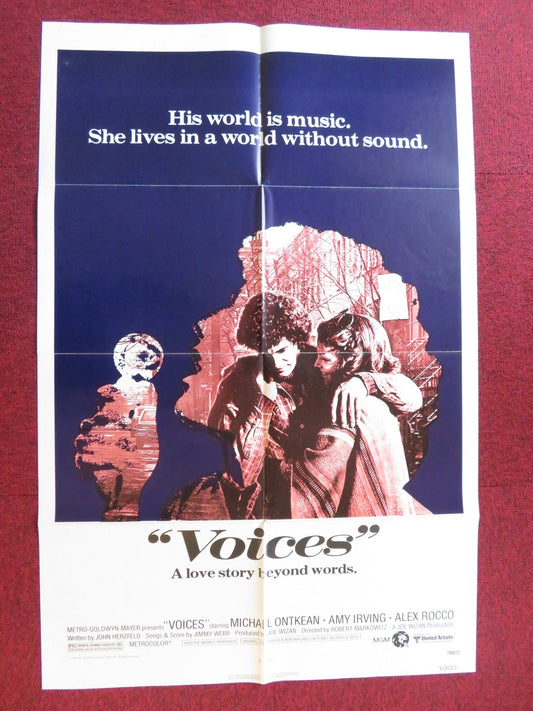 VOICES FOLDED US ONE SHEET POSTER MICHAEL ONTKEAN AMY IRVING 1979 Rendezvous Cinema Movie posters