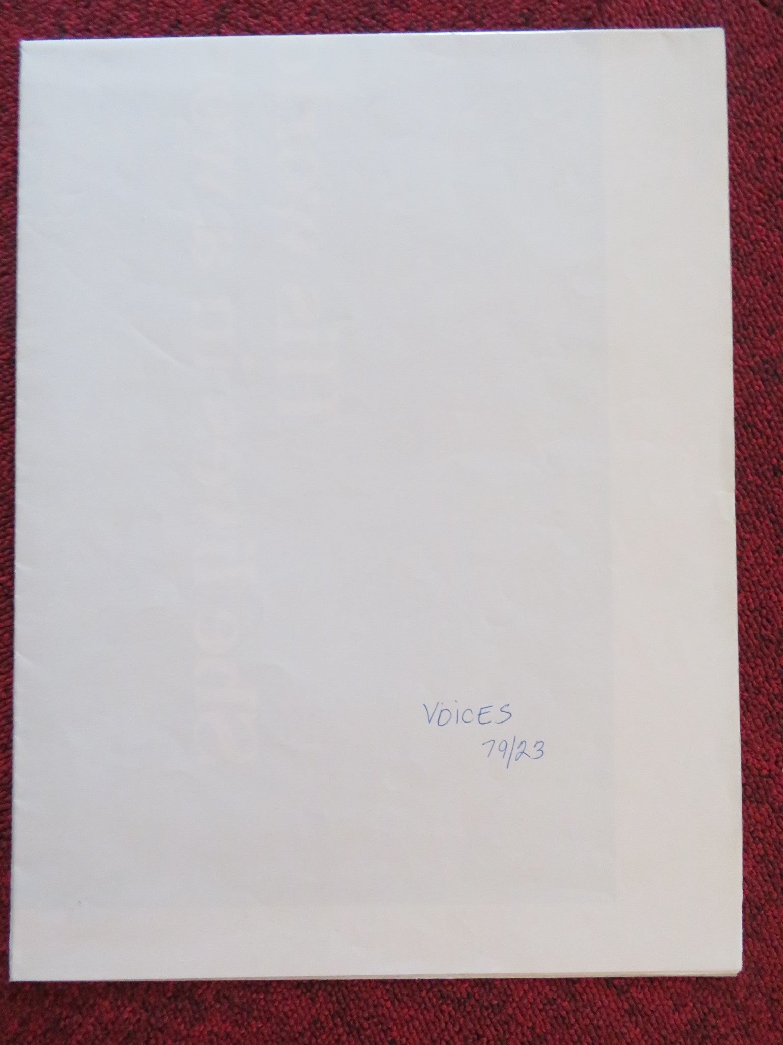 VOICES FOLDED US ONE SHEET POSTER MICHAEL ONTKEAN AMY IRVING 1979 Rendezvous Cinema Movie posters