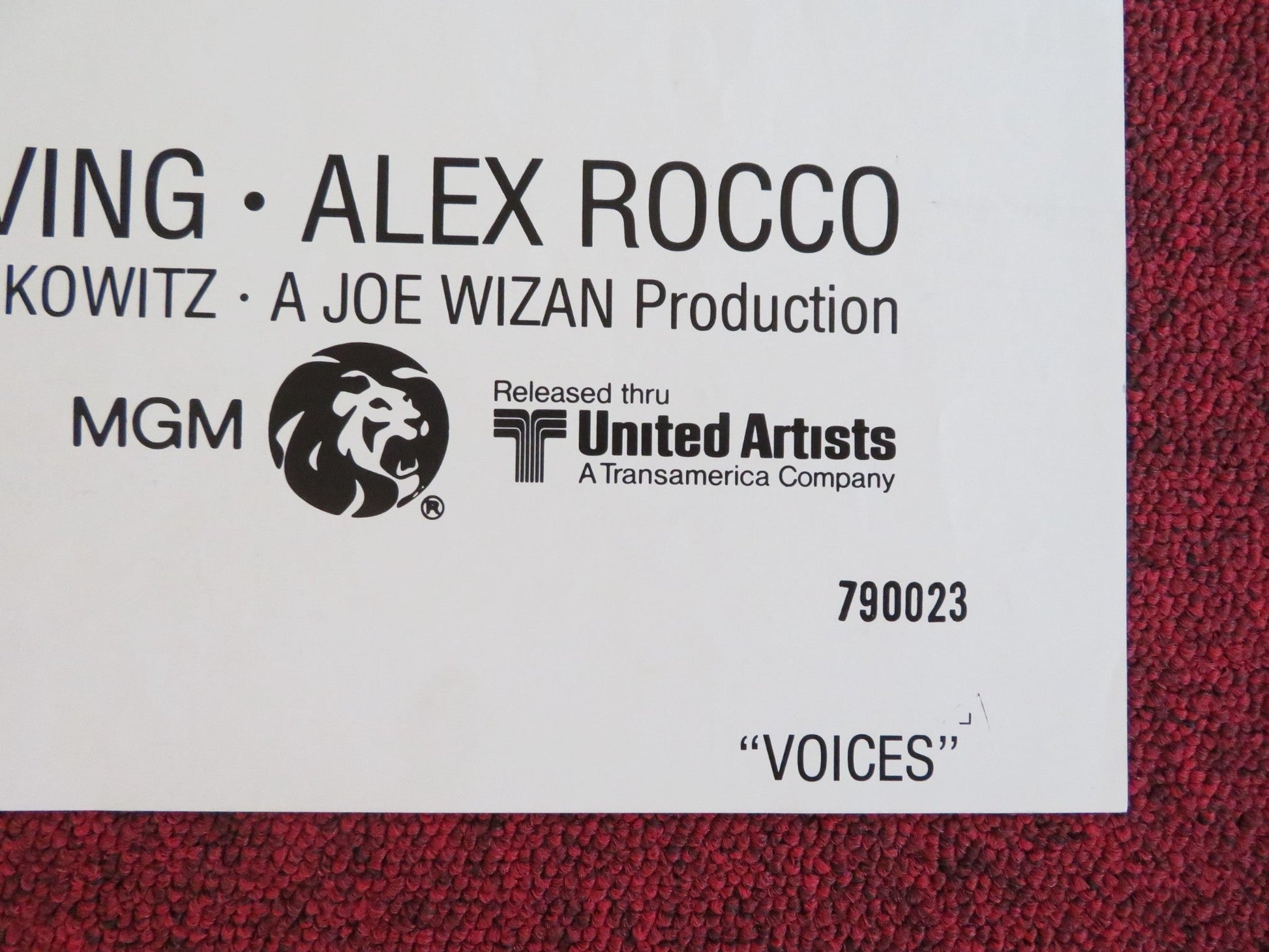 VOICES FOLDED US ONE SHEET POSTER MICHAEL ONTKEAN AMY IRVING 1979 Rendezvous Cinema Movie posters