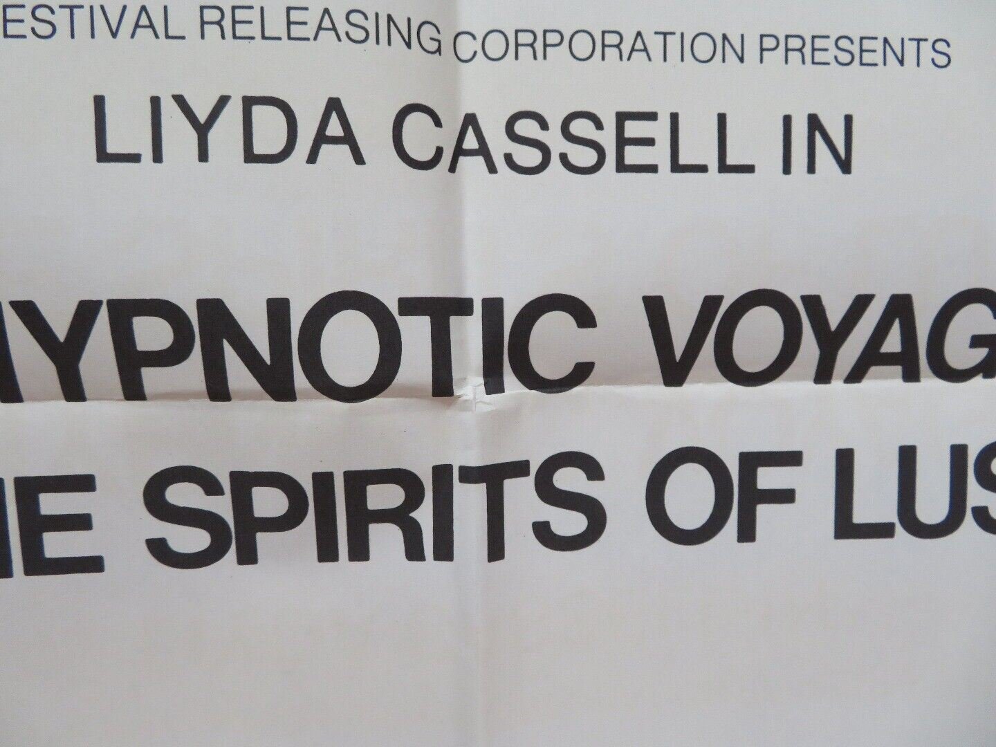 VOICES OF DESIRE FOLDED US ONE SHEET POSTER LIYDA CASSELL GUY THOMAS 1972 - Rendezvous Cinema
