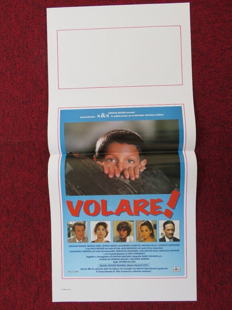 VOLARE! ITALIAN LOCANDINA (27.5"x13") POSTER MASSIMO RANIERI MARINA SUMA 1999 Movie posters