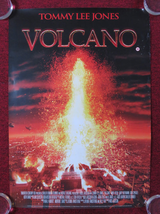 VOLCANO VHS VIDEO POSTER TOMMY LEE JONES ANNE HECHE 1998 Rendezvous Cinema Movie posters