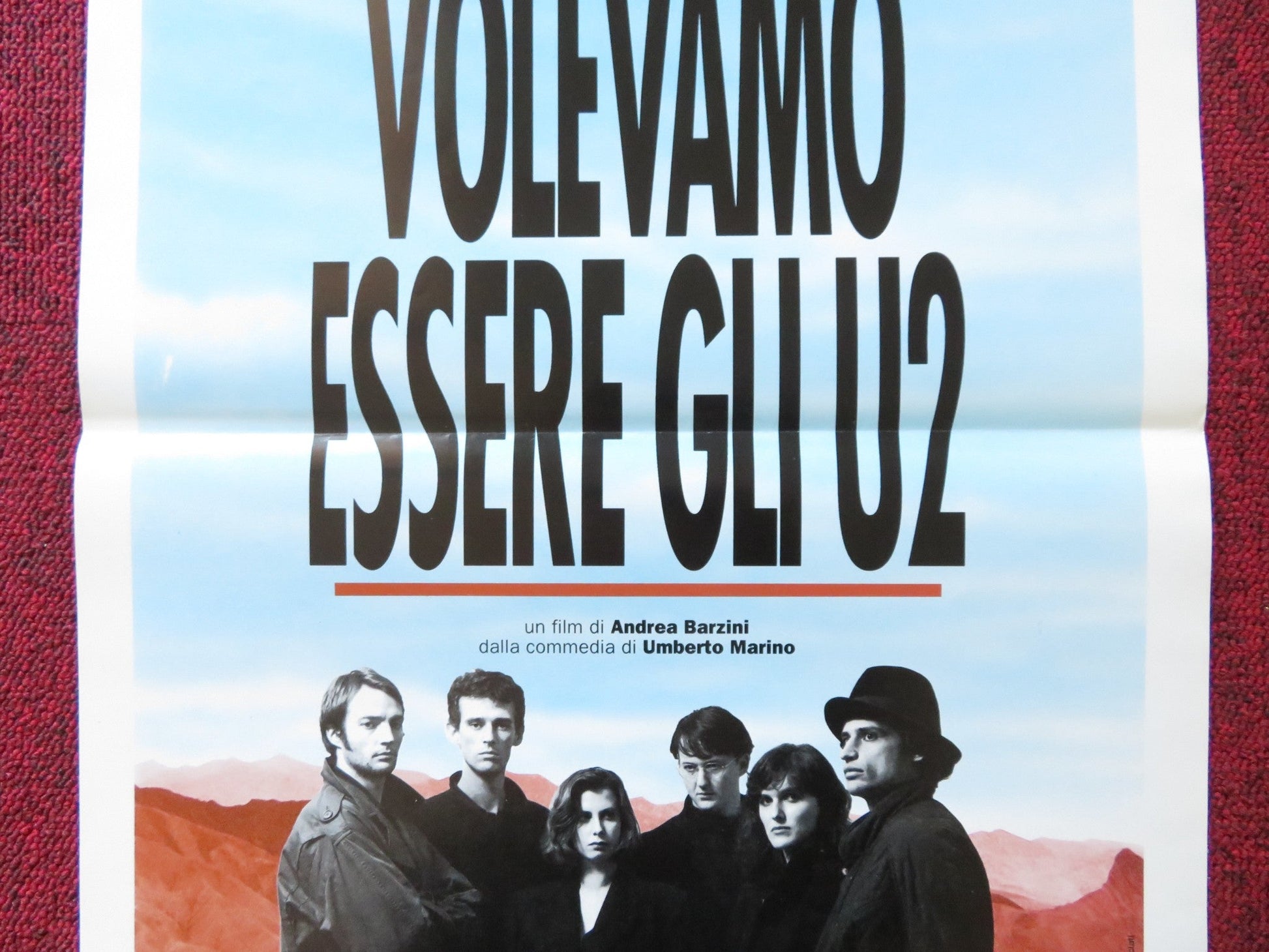 VOLEVAMO ESSERE GLI U2 ITALIAN LOCANDINA POSTER ENRICO LO VERSO MARCO GALLI 1992 Rendezvous Cinema Movie posters