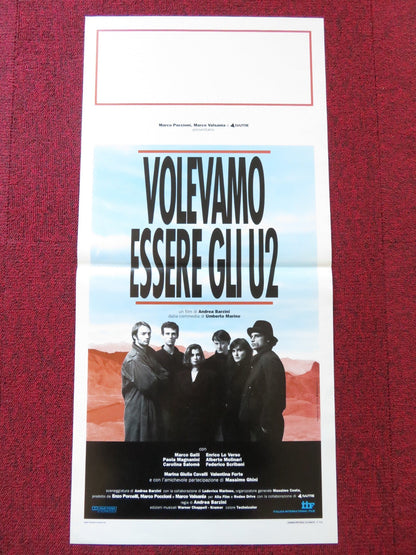 VOLEVAMO ESSERE GLI U2 ITALIAN LOCANDINA POSTER ENRICO LO VERSO MARCO GALLI 1992 Rendezvous Cinema Movie posters