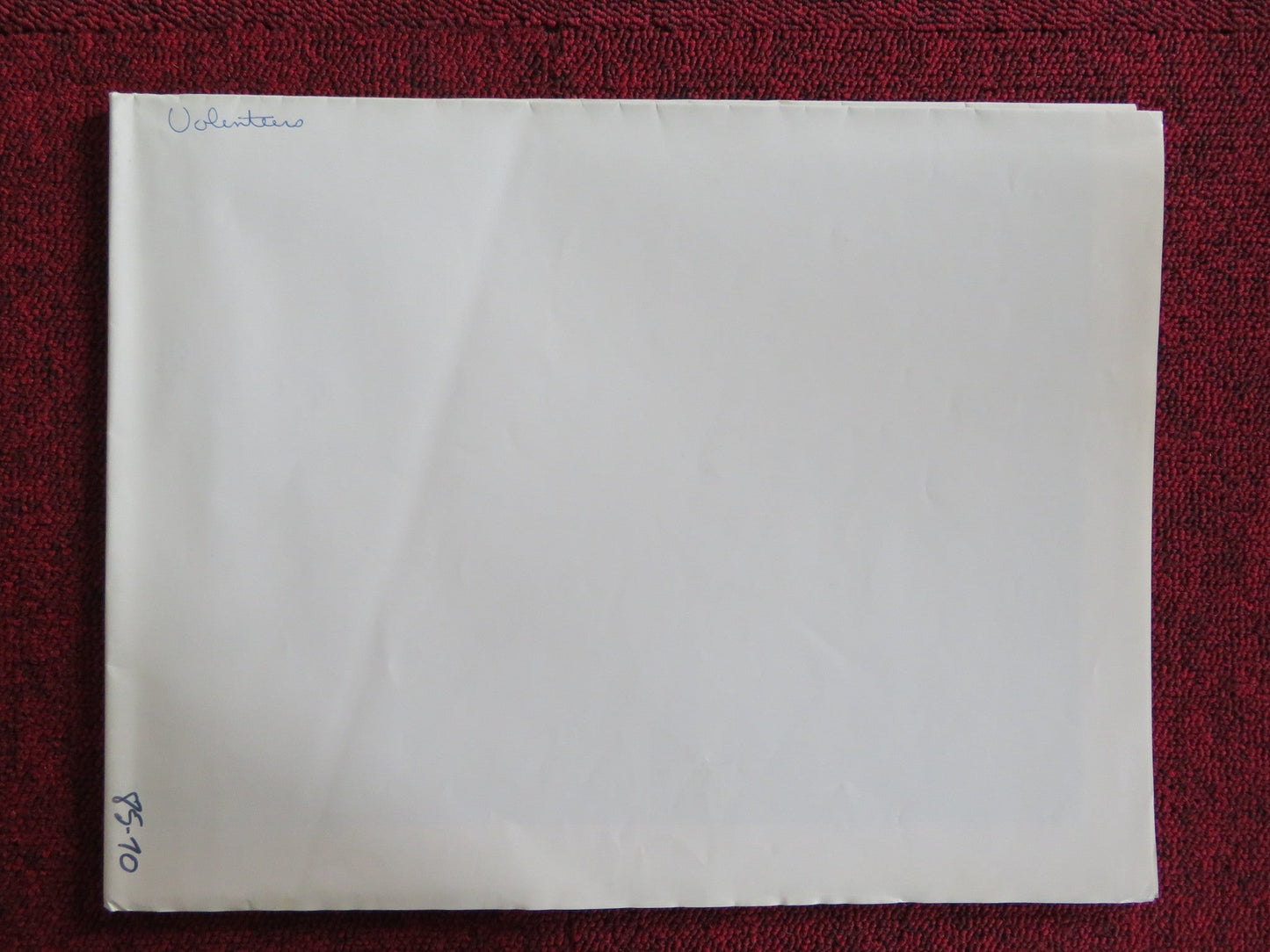 VOLUNTEERS FOLDED US ONE SHEET POSTER TOM HANKS JOHN CANDY 1985 Rendezvous Cinema Movie posters