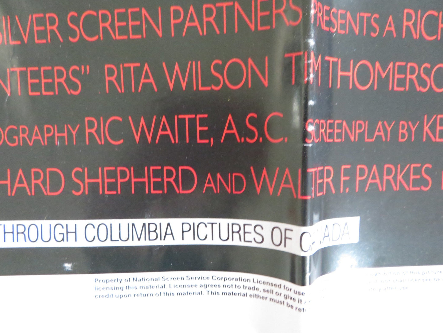 VOLUNTEERS FOLDED US ONE SHEET POSTER TOM HANKS JOHN CANDY 1985 Rendezvous Cinema Movie posters