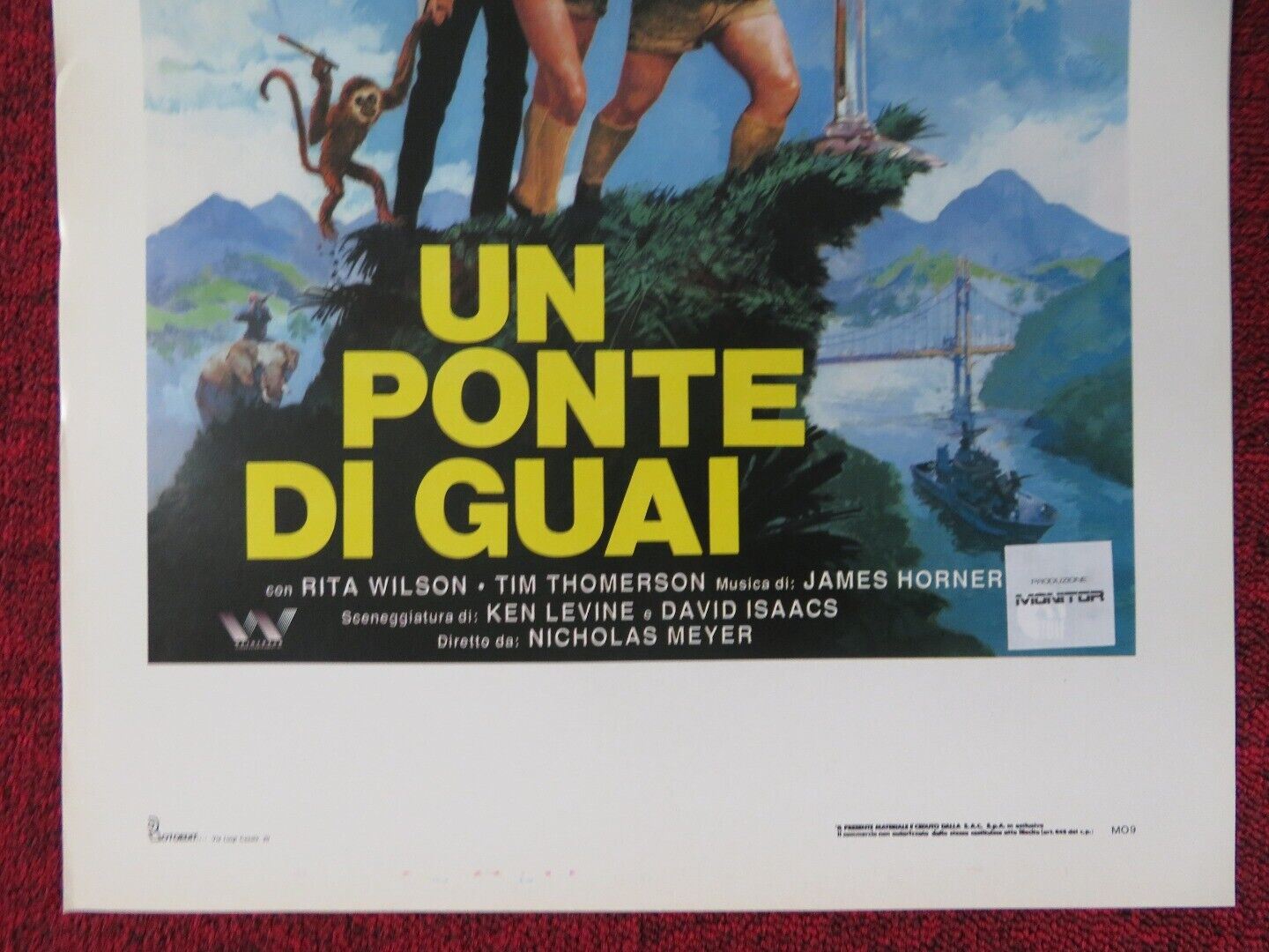 VOLUNTEERS ITALIAN LOCANDINA (27.5"x13") POSTER TOM HANKS JOHN CANDY 1985 Movie posters