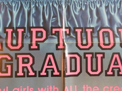 VOLUPTUOUS GRADUATES FOLDED US ONE SHEET POSTER SALLY MARSHALL PENNY WARDEN '80 - Rendezvous Cinema