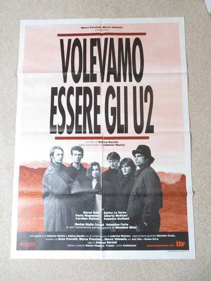 VOLVAMO ESSERE GLI U2 ITALIAN 2 FOGLIO POSTER ENRICO LO VERSO MARCO GALLI 1992 Rendezvous Cinema Movie posters