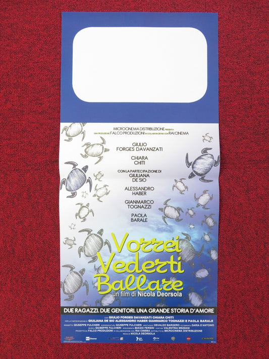 VORREI VEDERTI BALLARE ITALIAN LOCANDINA POSTER PAOLA BARALE F. CASTELLANO 2012 Rendezvous Cinema Movie posters