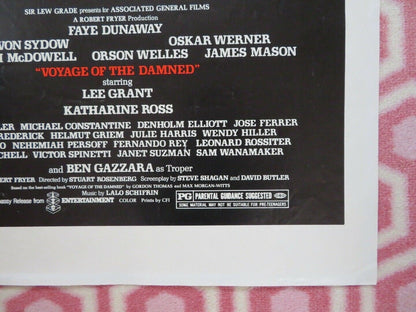 VOYAGE OF THE DAMNED FOLDED US ONE SHEET POSTER LEE GRANT KATHARINE ROSS 1976 - Rendezvous Cinema
