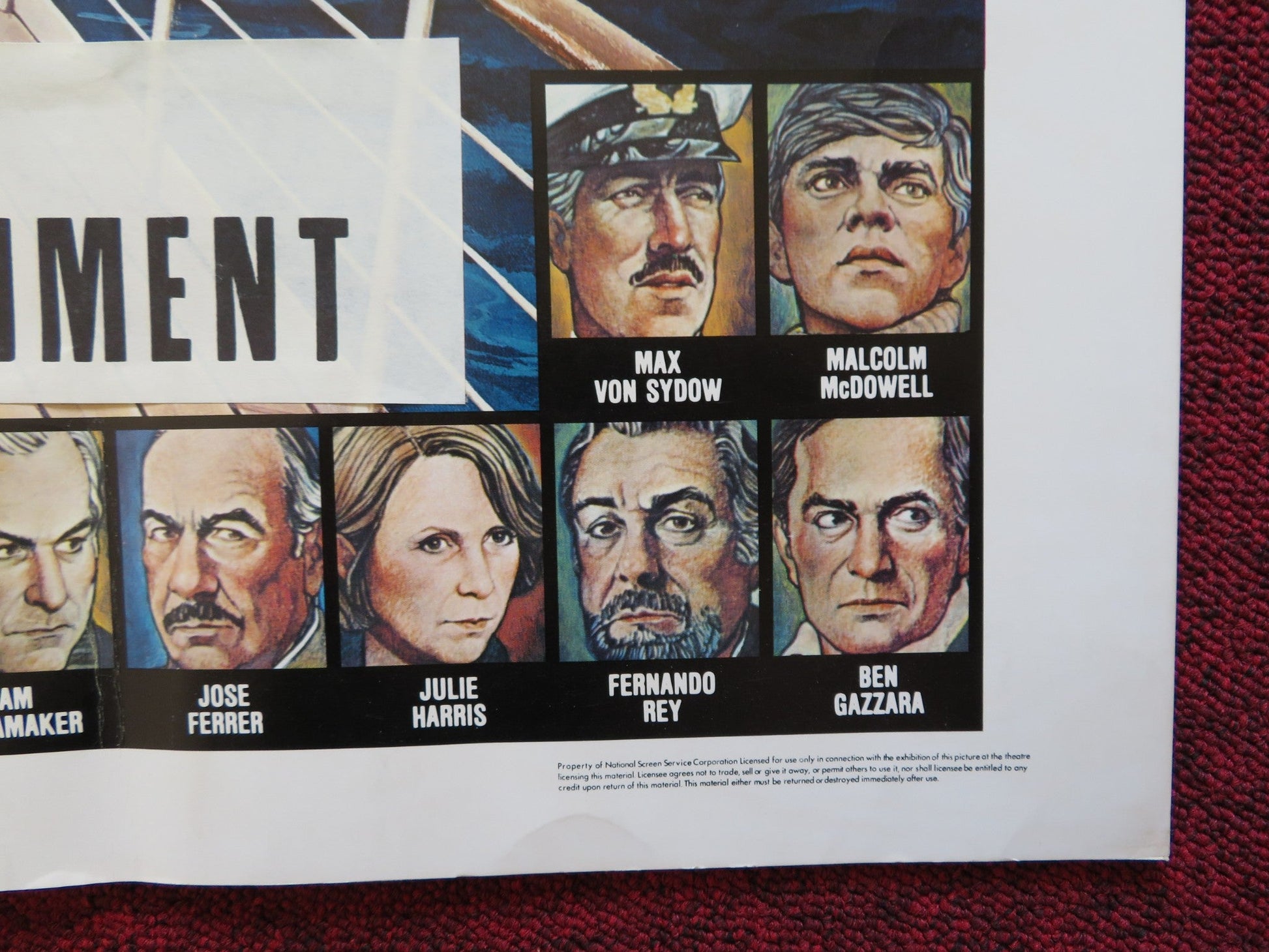 VOYAGE OF THE DAMNED US HALF SHEET (22"x 28") POSTER FAYE DUNAWAY OSKAR WERNER Rendezvous Cinema Movie posters