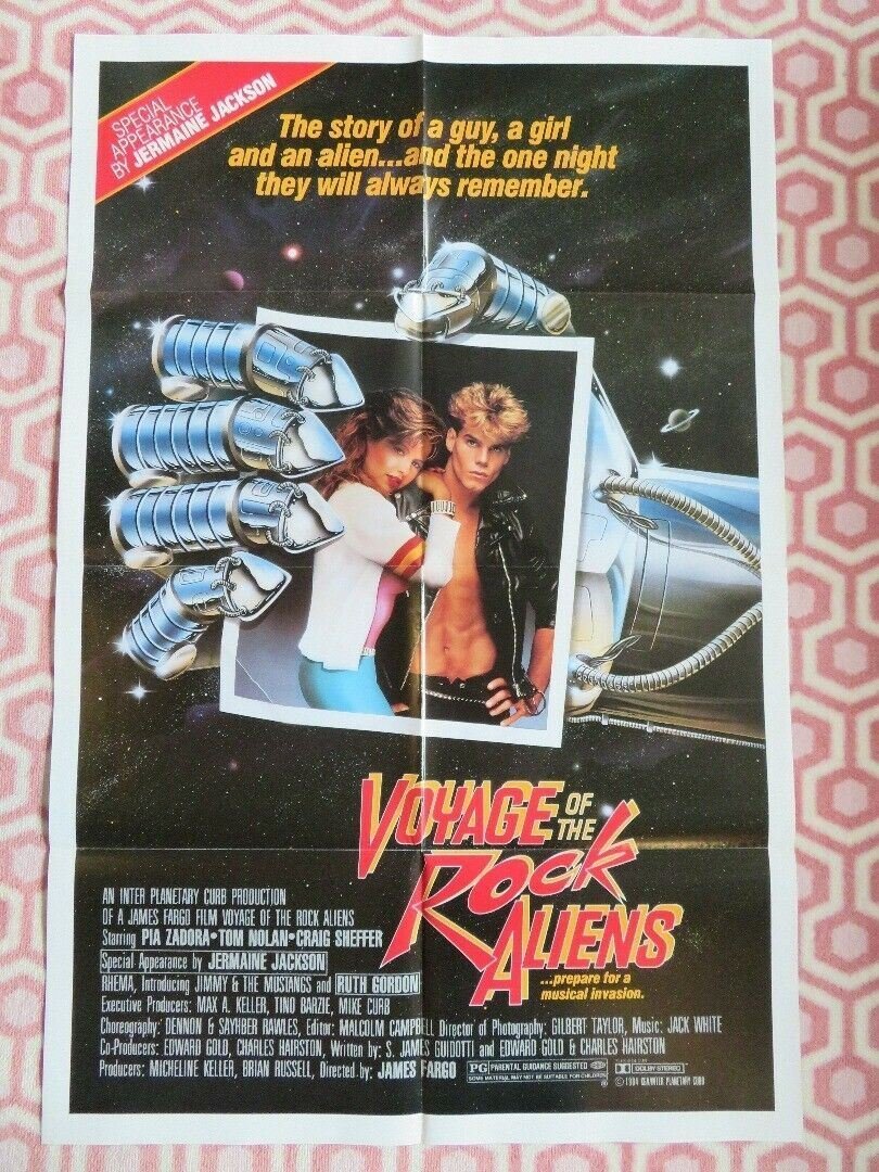 VOYAGE OF THE ROCK ALIENS US ONE SHEET POSTER PIA ZADORA TOM NOLAND 1984 Movie posters
