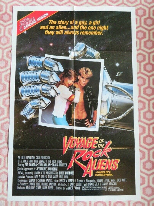 VOYAGE OF THE ROCK ALIENS US ONE SHEET POSTER PIA ZADORA TOM NOLAND 1984 Movie posters