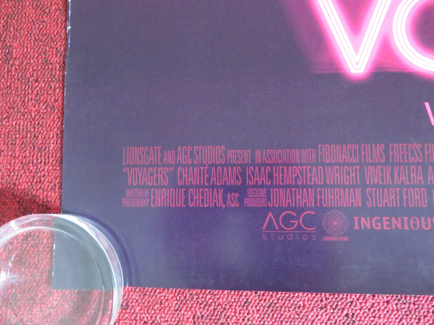 VOYAGERS US ONE SHEET ROLLED POSTER TYE SHERIDAN LILY - ROSE DEPP 2021 Rendezvous Cinema Movie posters