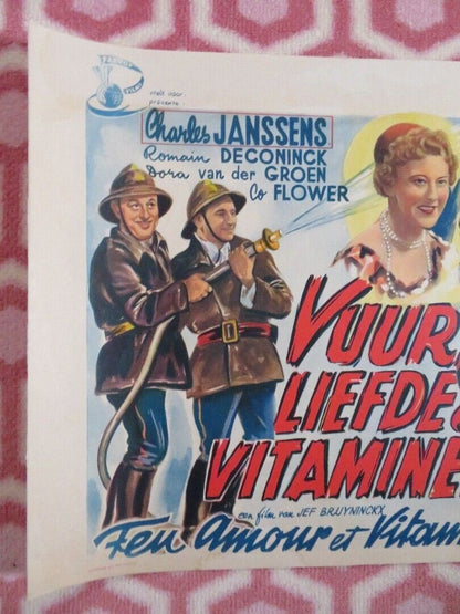 VUUR LIEDE EN VITAMINEN BELGIUM (12.5"x 21") POSTER CHARLES JANSSENS 1956 Movie posters