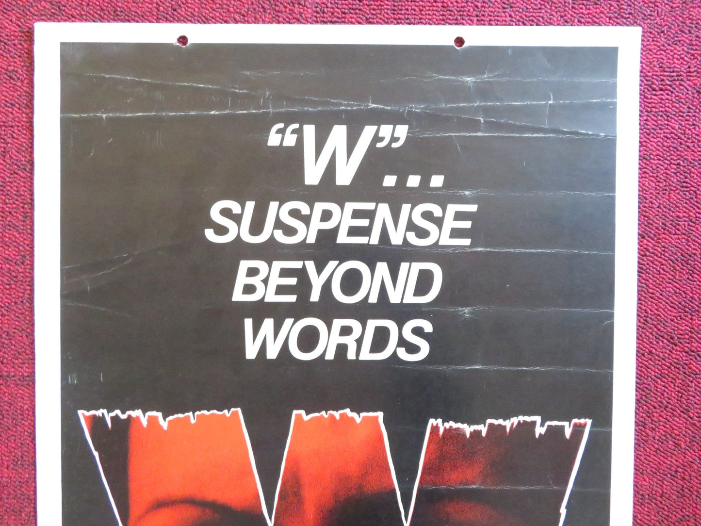 W IS THE MARK OF DEATH US INSERT (14"x 36") POSTER TWIGGY MICHAEL WITNEY 1974 Rendezvous Cinema Movie posters