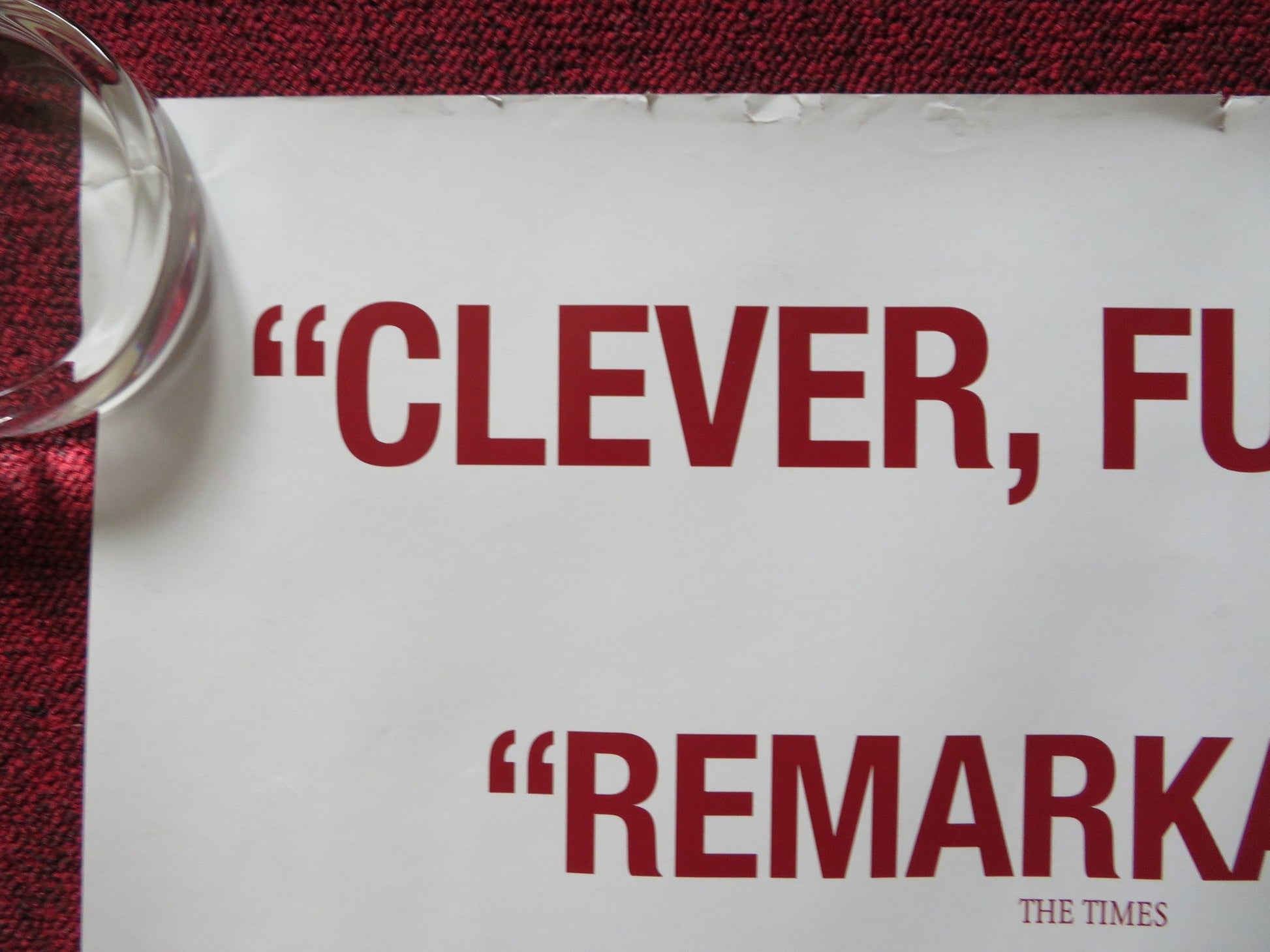 W. UK QUAD ROLLED POSTER JOSH BROLIN COLIN HANKS 2008 Rendezvous Cinema Movie posters