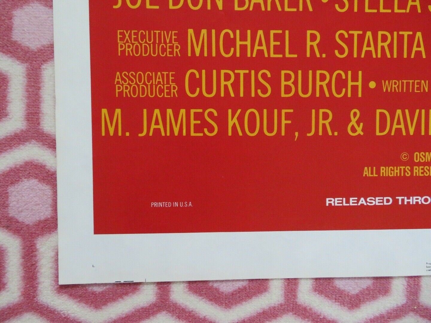 WACKO ONE SHEET POSTER JOE DON BAKER STELLA STEVENS 1982 Movie posters