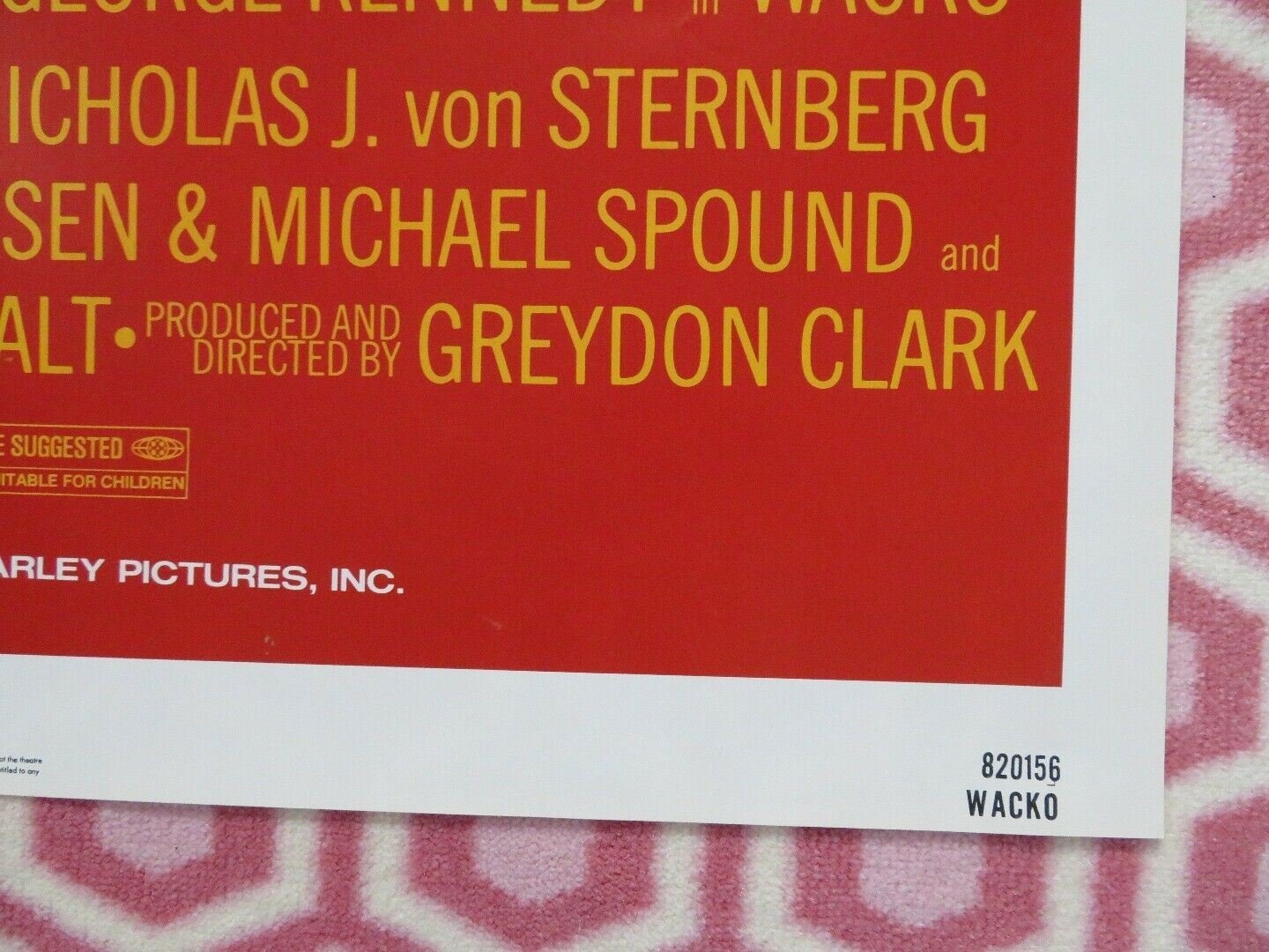 WACKO ONE SHEET POSTER JOE DON BAKER STELLA STEVENS 1982 Movie posters