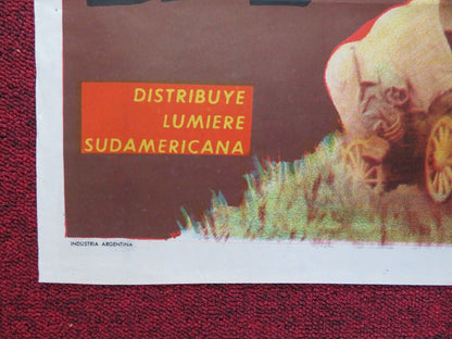 WAGON MASTER FOLDED ARGENTINA POSTER BEN JOHNSON JOANNE DRU 1950 - Rendezvous Cinema