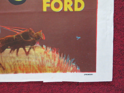 WAGON MASTER FOLDED ARGENTINA POSTER BEN JOHNSON JOANNE DRU 1950 - Rendezvous Cinema