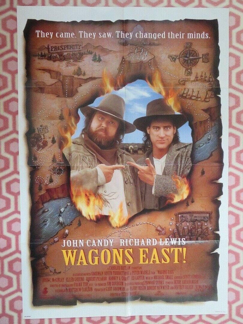 WAGONS EAST! US ONE SHEET POSTER JOE BAYS JOHH CANDY RICHARD LEWIS - Rendezvous Cinema