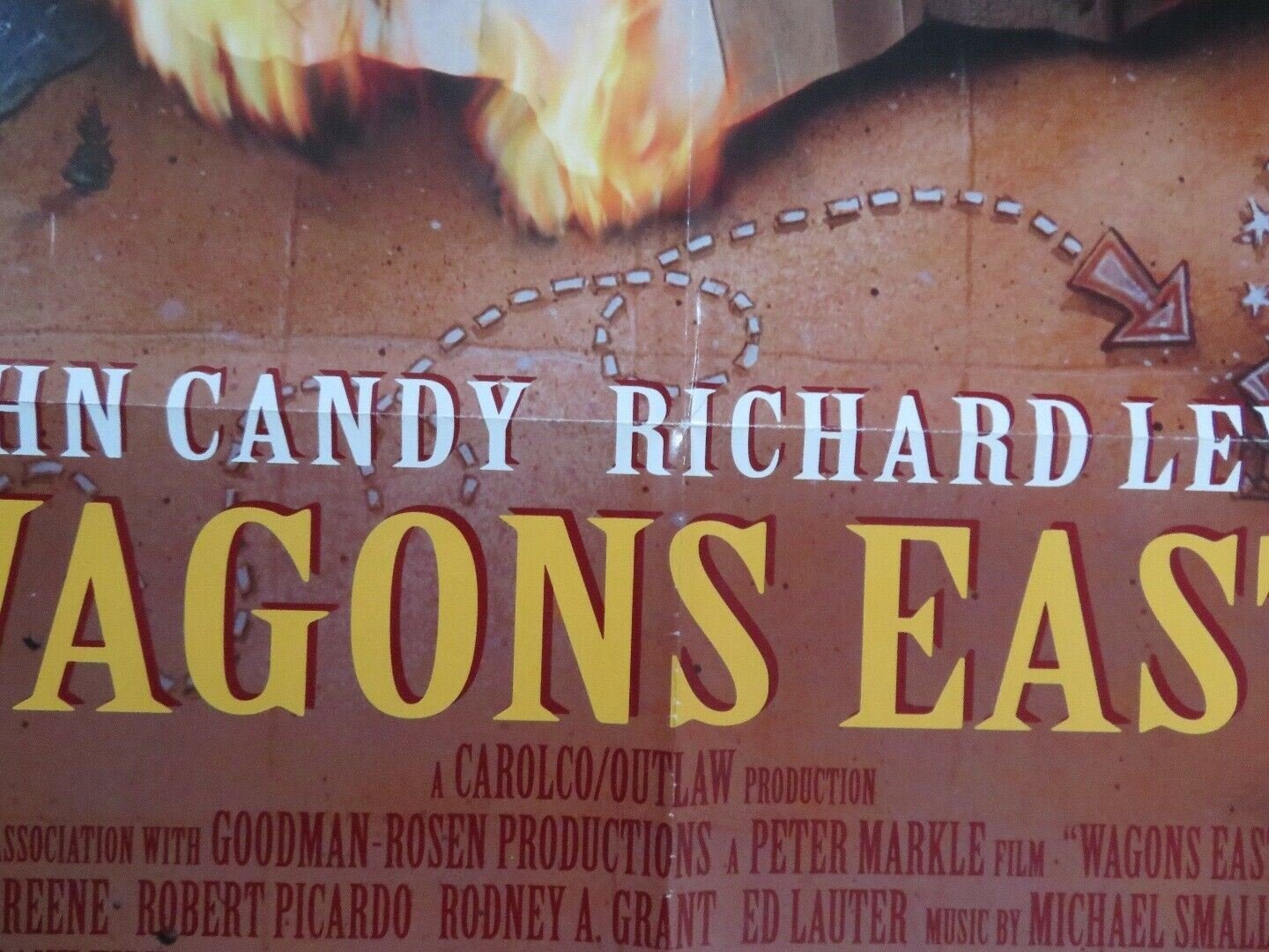 WAGONS EAST! US ONE SHEET POSTER JOE BAYS JOHH CANDY RICHARD LEWIS - Rendezvous Cinema