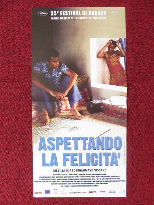WAITING FOR HAPPINESS ITALIAN LOCANDINA POSTER KHATRA OULD ABDER KADER 2003 Rendezvous Cinema Movie posters