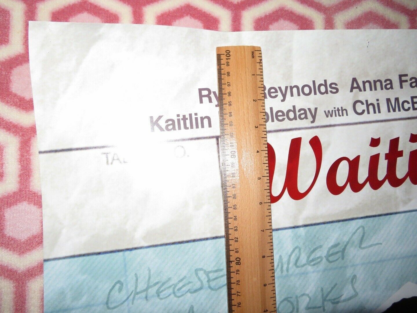 WAITING... US ROLLED POSTER RYAN REYNOLDS ANNA FARIS 2005 Movie posters