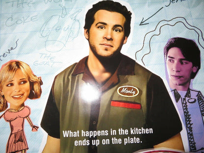 WAITING... US ROLLED POSTER RYAN REYNOLDS ANNA FARIS 2005 Movie posters