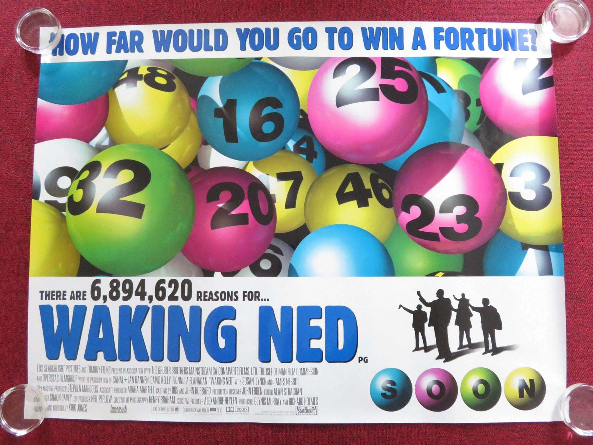 WAKING NED UK QUAD (30"x 40") ROLLED POSTER IAN BANNEN DAVID KELLY 1998 Rendezvous Cinema Movie posters